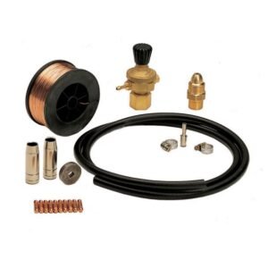 Kit sudură MIG-MAG | pentru butelie reîncărcabilă | Telwin 802148 | Kit complet profesional | Regulator, pistol și cabluri pentru performanță stabilă