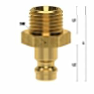 Ludecke, Cuplă rapidă mini tată - Ludecke - ESM_14_NA - DN 5 - filet exterior G 1/4