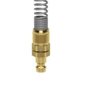 Ludecke, Cuplă rapidă mini tata Ludecke ESM_4_SQF, DN 5, piuliță + arc, pentru furtun 4x6 mm