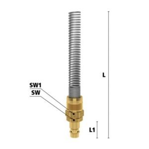 Ludecke, Cuplă rapidă standard TATA Ludecke ES_4_SQF, DN 7.2, arc pentru furtun 4x6 mm