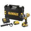 Mașină de găurit și înșurubat cu percuție Dewalt DCD996P2, 18V 5.0Ah, cuplu maxim 95 Nm, kit 2 acumulatori + încărcător și valiză