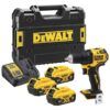 Mașină de găurit și înșurubat DeWalt DCD708P3T, 65 Nm, cu 3 acumulatori XR 18V/5.0Ah, încărcător și valiză de transport