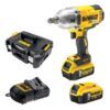 Mașină de înșurubat cu impact DeWalt DCF900P2T, pătrat 1/2", max 1355 Nm, 2x acumulatori 18V XR 5.0 Ah, încărcător, valiză TSTAK
