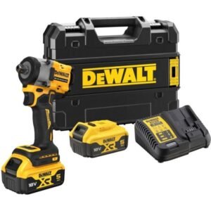 Mașină de înșurubat cu impact DeWalt DCF922P2T, pătrat 1/2", 406 Nm, 2x acumulatori XR 18V 5.0Ah, încărcător în valiză TSTAK