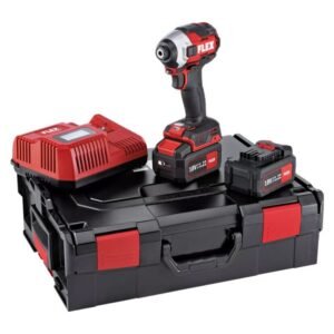 Mașină de înșurubat cu impact FLEX ID 1/4" 18.0-EC HD/5.0 Set, hex 1/4", cuplu maxim 237 Nm, 2x acumulatori 18V 5.0Ah + încărcător în valiză L-BOXX