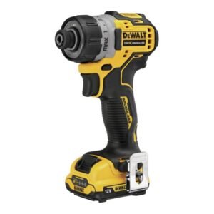 Mașină de înșurubat sub-compactă DeWalt DCF601D2, brushless, 12 V, 2 x 2 Ah, încărcător