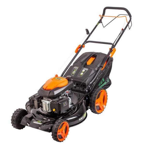 Mașină de tuns gazon autopropulsată Greenfield G-MTG531ARW-TX | Motor benzină 5.36 CP | Lățime de lucru 52.5 cm, 7 trepte de tăiere | Sac colector 67 L | Performanță puternică...