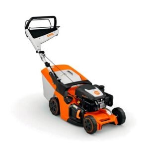Mașină de tuns gazon Stihl autopropulsie — 2,8 CP, benzină, motor 200 cm³, lățime de tăiere 41 cm, sac colector 52 L