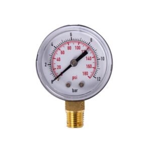 Manometru hidrofor Italtecnica A22-4 1/4" 0-12 bari, 50 mm — precizie profesională