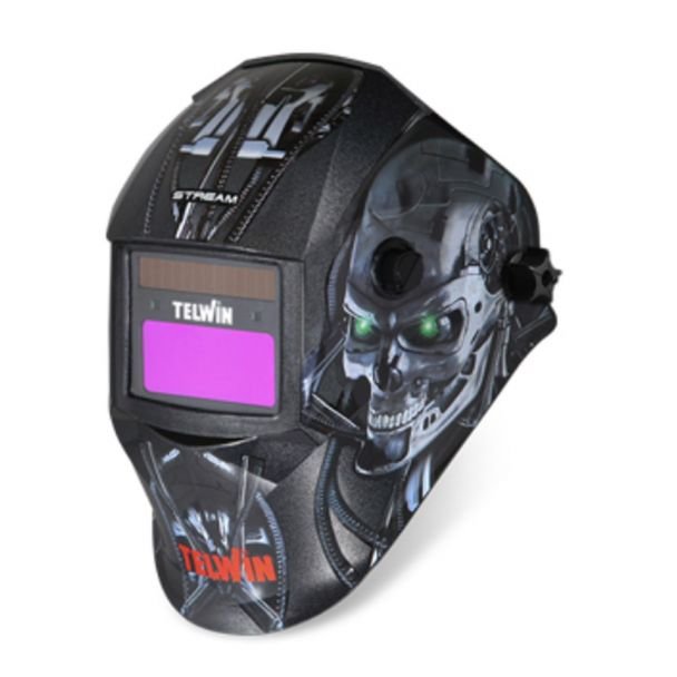 Masca de sudură automată Telwin STREAM ROBOT 804234 - Filtru reglabil DIN 4/9-13 - MMA / MIG‑MAG / TIG - Reacție rapidă și confort reglabil - Protecție profesională pentru ateliere