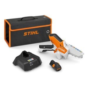 Minidrujbă STIHL GTA 26 | Acumulator 10,8 V, lamă 10 cm | Lanț 1/4 | Compactă și ușoară, foarte manevrabilă în grădină | Tăieri precise pentru întreținerea crengilor