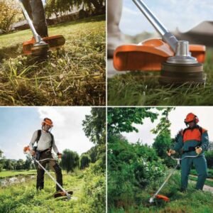 Motocoasă STIHL FS 56 C-E | Motor 2 timpi 27,2 cm³ | 1,1 CP | Cuțit 230-2 | Ideală pentru uz gospodăresc și întreținere grădini