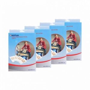 Nilfisk, Set 4 saci textili pentru aspirator Nilfisk 107417195, capacitate 22 și 30 l