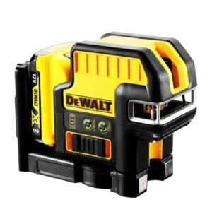 Nivela laser cu 5 puncte în cruce DeWalt DCE0825D1G, verde, 15 m, Li‑Ion 10,8 V, 2 Ah