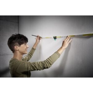 Nivela Wolfcraft 5222000 | pentru riglă de lemn | precizie profesională cu bulă vizibilă | montaj stabil și utilizare simplă | ideală pentru tâmplărie și amenajări interioare