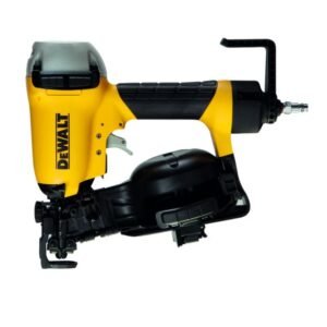Pistol pneumatic DEWALT DPN46RN cu bobină — fixare rapidă pentru șindrilă și izolații pe acoperiș