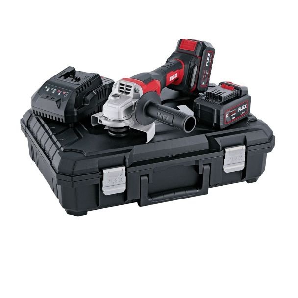 Polizor unghiular Flex L 125 18.0-EC LD Set, 2 acumulatori 18V/5.0Ah, 125 mm, 10.000 rpm