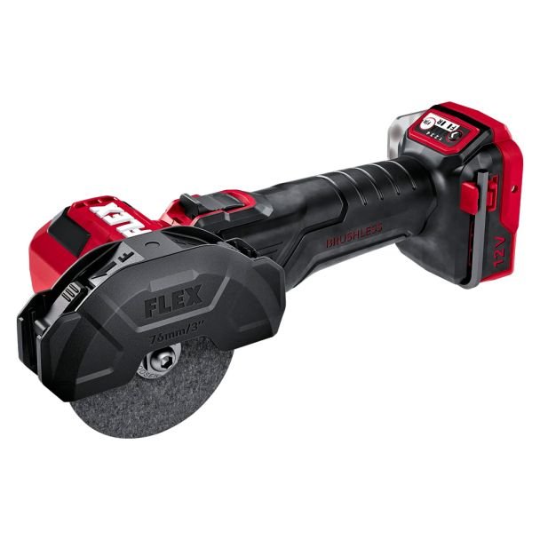 Polizor unghiular Flex LBE 76 12-EC C, 76 mm, compatibil cu acumulatori Li-Ion 12 V