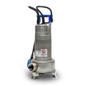 Pompă submersibilă inox pentru ape murdare Ebara RIGHT75MA | 230 V | Debit 14400 l/h, Refulare 8,8 m | Particule max 35 mm | Drenaj și evacuare ape uzate industrial și casnic