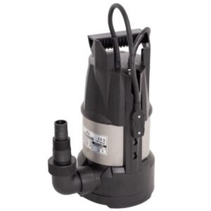 Pompa submersibilă Wasserkonig SPEC9208 — 750 W, 12.500 l/h, H max 8,5 m, particule max. 5 mm, carcasă motor inox, senzori electronici de nivel, corp plastic