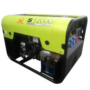 Pramac, Generator curent pe benzină PRAMAC S12000T (CONN DPP AVR), portabil, trifazat, 13,9 kVA, pornire electrică