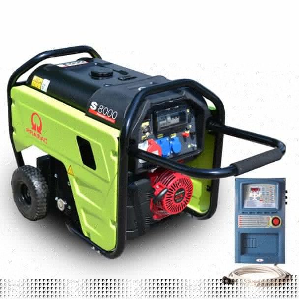 Pramac, Generator de curent pe benzină - PRAMAC S8000T_CONN_AVR_DPP_AMF - 8.3 kVA - trifazat, portabil - panou de automatizare (AVR AMF DPP)