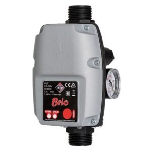 Prescontrol cu manometru Italtecnica BRIO | 230 V · max. 12 A | max. 10 bari | Automatizare și protecție pompe | Compact, eficient, montaj ușor