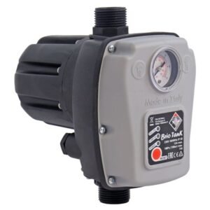 Prescontrol cu manometru Italtecnica BRIO-TANK_2.0 | automatizare hidrofor şi protecţie pompă | 230 V, max. 1500 W | max. 10 bari | recipient 0,4 L