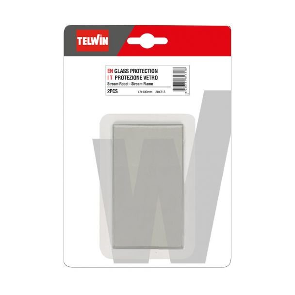 Protecție interioară sticlă Telwin 804313 | 47 x 100 mm | Lentilă protectoare internă | Accesoriu pentru mască de sudură | Înlocuire simplă și rezistentă