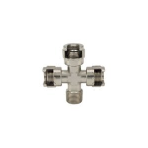 Racord în cruce cu piuliță și filet conic tata 1/4" OMG 22C_1/4