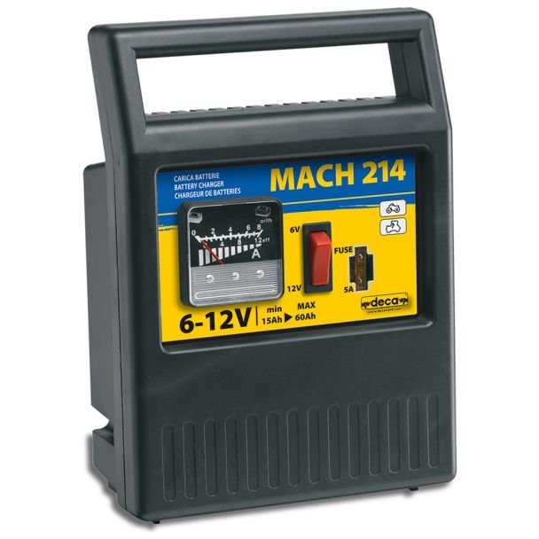 Redresor baterii - Deca MACH214 - 6/12 V - Pb/AGM 15–60 Ah - Încărcare inteligentă, recondiționare și protecții automate