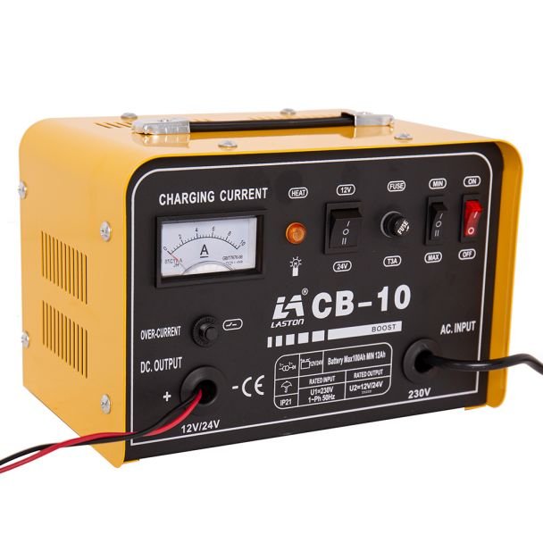 Redresor baterii Tehnoweld CB-10 | Încărcare 12/24 V | Compatibil Pb 12–100 Ah | Ideal pentru auto și utilaje | Încărcător eficient și sigur