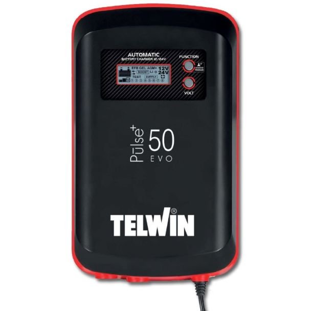 Redresor/Încărcător baterii Telwin PULSE 50 EVO 230 V, 12/24 V, 10–600 Ah