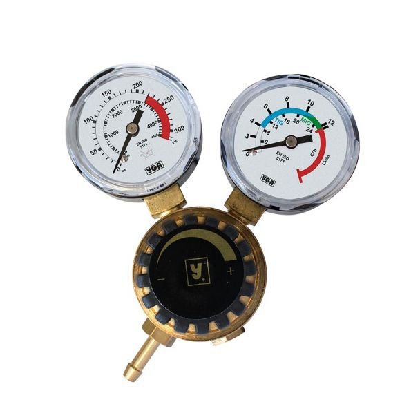 Regulator presiune gaz Telwin 722114 DK-N-NL-S-SF, 2 manometre pentru butelie reîncărcabilă