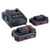 Set 2 acumulatori cu încărcător Flex P-Set 22 Q Power 22 Q Li-Ion 18 V 2.5 Ah, 532740