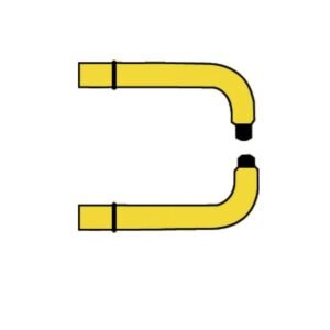 Set brațe profilate răcite cu apă XB1 Telwin 803157 | 120 mm | pentru sudură în puncte | cu electrozi incluși | performanță industrială și durabilitate