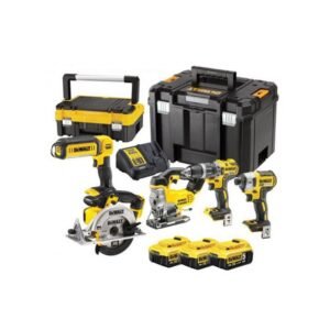 Set combo DeWalt DCK551P3T – 5 scule Li-Ion 18 V, 3 acumulatori, încărcător, TSTAK