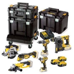 Set Combo DeWalt DCK654P3T - 6 scule Li-Ion 18 V, 3 acumulatori, încărcător, valiză TSTAK