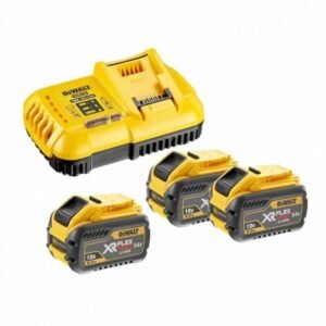 Set încărcător + 3 acumulatori DeWalt DCB118X3 Li‑Ion 54 V XR FlexVolt 9.0 Ah