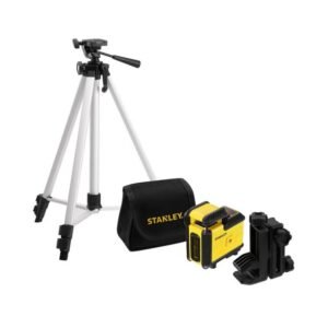 Set nivela laser Cross 360° auto-nivelantă + trepied Stanley STHT77640-1, 20 m