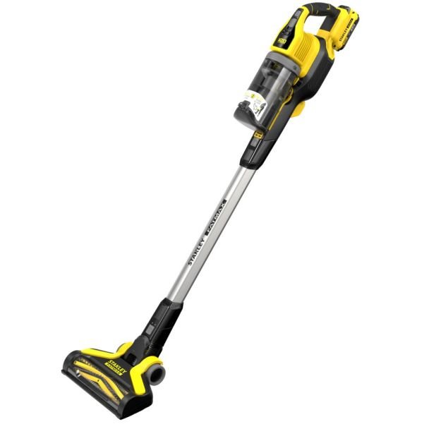 Stanley, Aspirator vertical Stanley FatMax V20 SFMCVS001D1, 1270 l/min, 1 acumulator Li‑Ion 18V / 2.0 Ah, încărcător inclus
