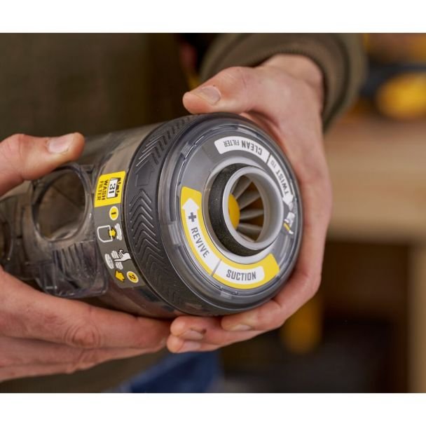 Stanley, Aspirator vertical Stanley FatMax V20 SFMCVS001D1, 1270 l/min, 1 acumulator Li‑Ion 18V / 2.0 Ah, încărcător inclus