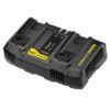 Stanley FatMax V20 SFMCB24 - Încărcător rapid 2 porturi - 18V - 4A - Încărcare simultană baterii V20