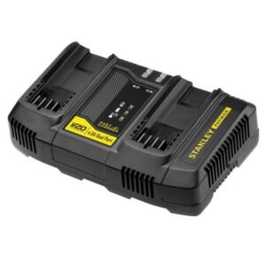 Stanley FatMax V20 SFMCB24 - Încărcător rapid 2 porturi - 18V - 4A - Încărcare simultană baterii V20