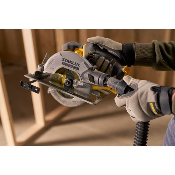 Stanley, Fierăstrău circular de mână Stanley SFMCS500B, compatibil cu acumulatori 18 V, diametru 165 mm
