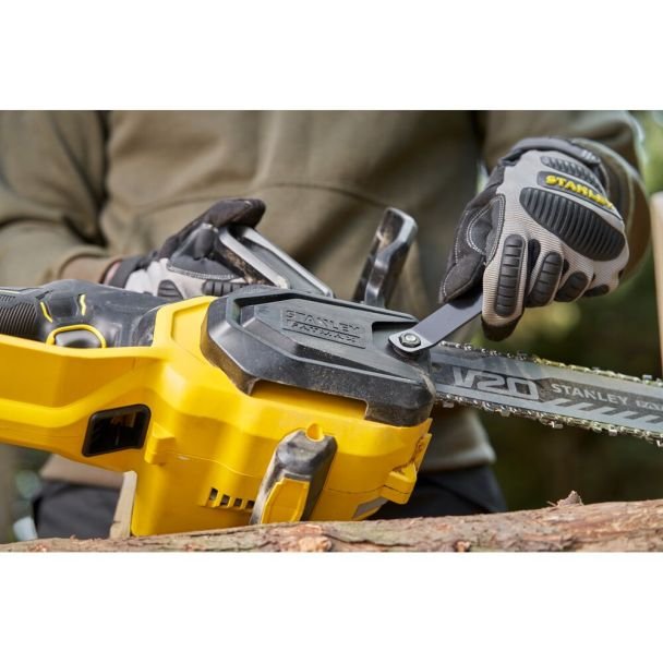 Stanley, Fierăstrău cu lanț Stanley SFMCCS730B, șină 30 cm, compatibil cu acumulator 18 V