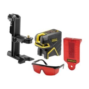 Stanley, Nivela laser Stanley Fatmax FMHT1-77415 | 5 puncte și linii în cruce | Linie laser roșie | Nivelare verticală și orizontală precisă | Compactă și robustă pentru șantier