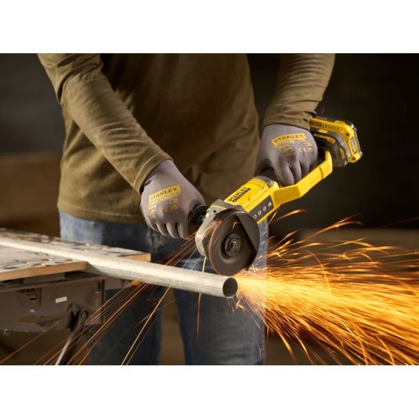 Stanley, Polizor unghiular Stanley SFMCG300B, Li‑Ion 18 V fără acumulatori, 115 mm, 9000 rpm