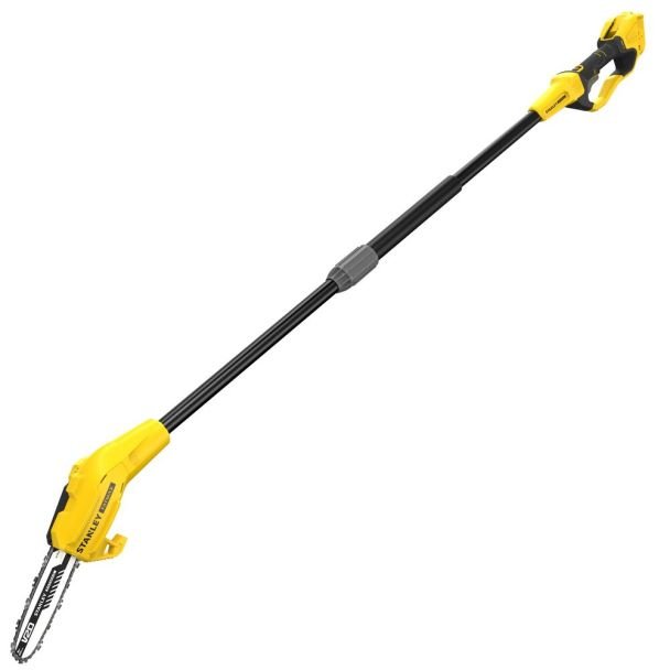 Stanley SFMCPS620B | Drujbă cu tijă extensibilă | Compatibilă acumulator Li‑Ion 18 V | Bară 20 cm | Tăieri precise și manevrabilitate