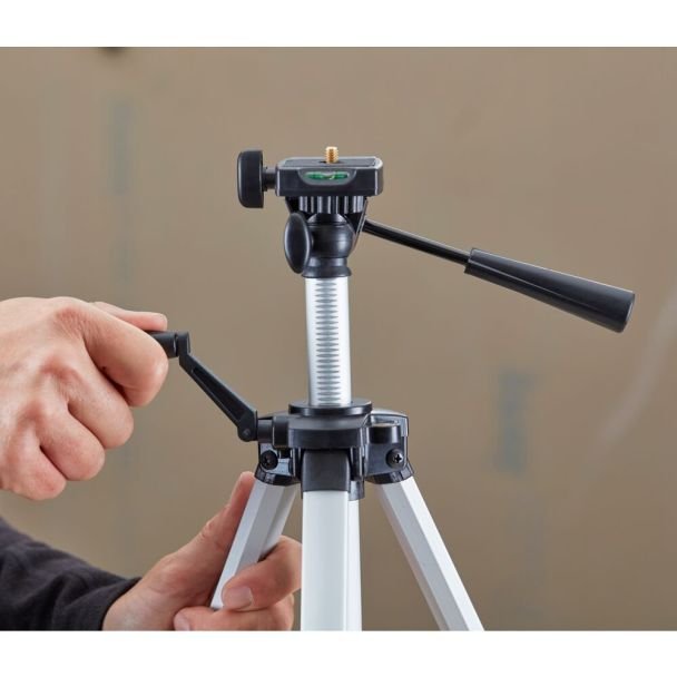 Stanley, Trepied aluminiu Stanley 1-77-201 pentru nivelă laser și cameră, prindere filet 1/4
